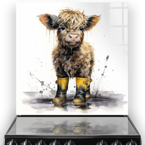 Elspeth The Highland Cow Printed Splashback